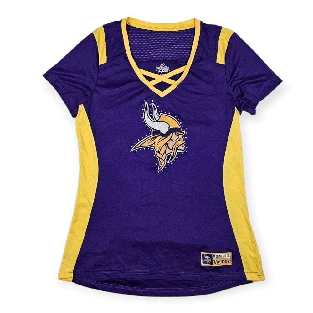 Minnesota Vikings Purple Team Game Day Merch Shirt Women's Size Large